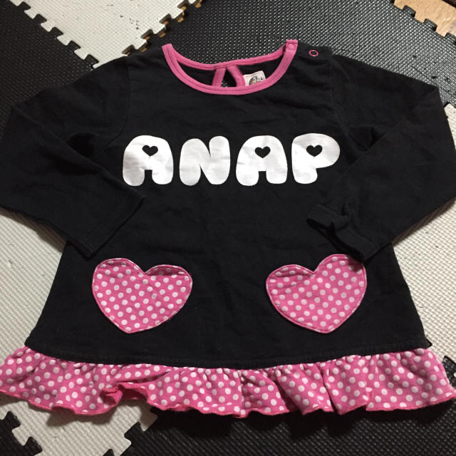 ANAP Kids(アナップキッズ)のANAPkids 女児 90 2着セット〈バラ売り可〉 キッズ/ベビー/マタニティのキッズ服女の子用(90cm~)(Tシャツ/カットソー)の商品写真