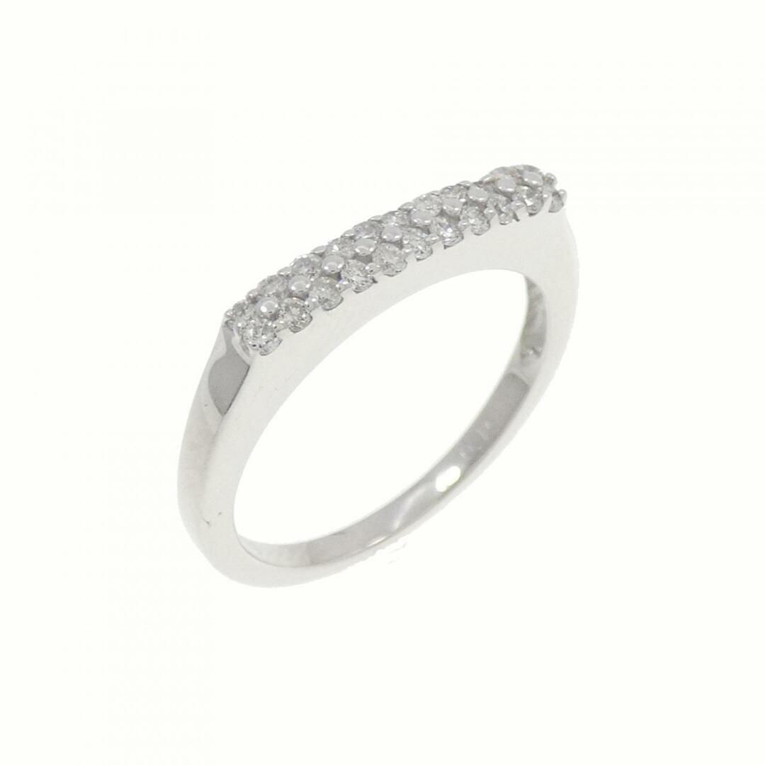 K18WG ダイヤモンド ピンキー リング 0.15CT