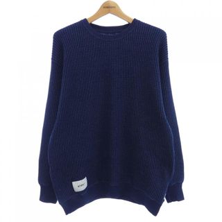 W)taps - L ダブルタップス ワッフルセーター ニット グレーの W)taps - L ダブルタップス ワッフルセーター ニット グレーの