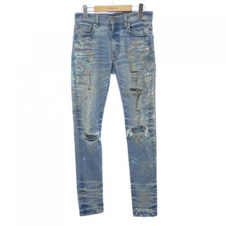 AMIRI - アミリ ライトブルー USED加工 ペインター スキニー AMIRI - アミリ ライトブルー USED加工 ペインター スキニー