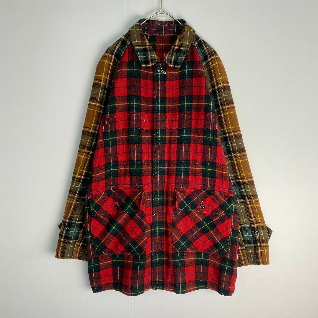 COMME des GARCONS - コムデギャルソン　長袖シャツ　ジャケット　再構築　パッチワーク　チェック