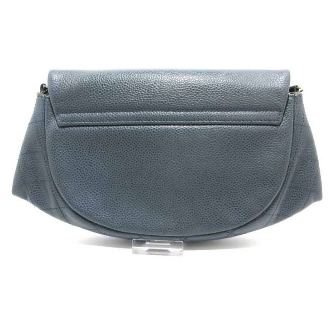 CHANEL - CHANEL(シャネル) 財布 ハーフムーン ブルーグレー CHANEL - CHANEL(シャネル) 財布 ハーフムーン ブルーグレー