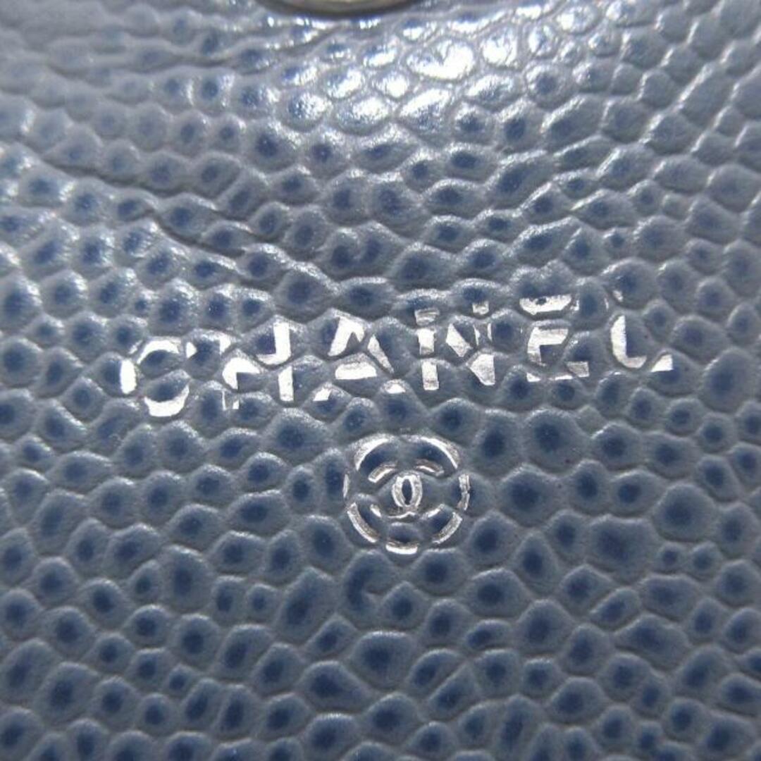 CHANEL - CHANEL(シャネル) 財布 ハーフムーン ブルーグレー CHANEL - CHANEL(シャネル) 財布 ハーフムーン ブルーグレー