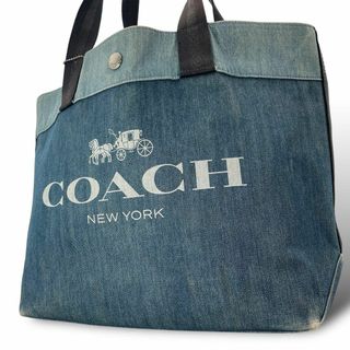 COACH - コーチ COACH 8318 デニム ハンドバッグ ワンショルダー COACH - コーチ COACH 8318 デニム ハンドバッグ ワンショルダー