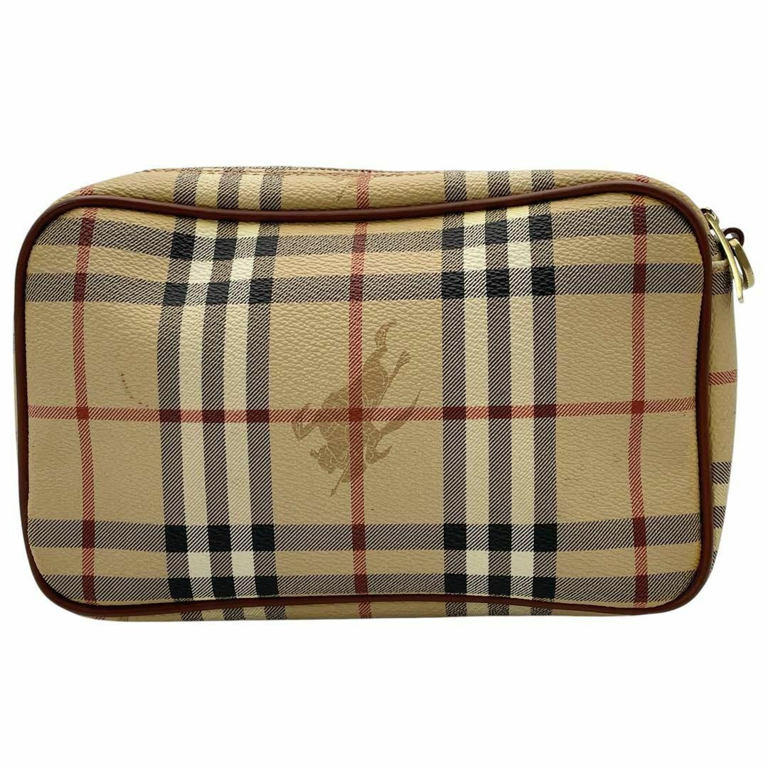 BURBERRY バーバリー ノバチェック クラッチバッグ ブラウン系の BURBERRY バーバリー ノバチェック クラッチバッグ ブラウン系の