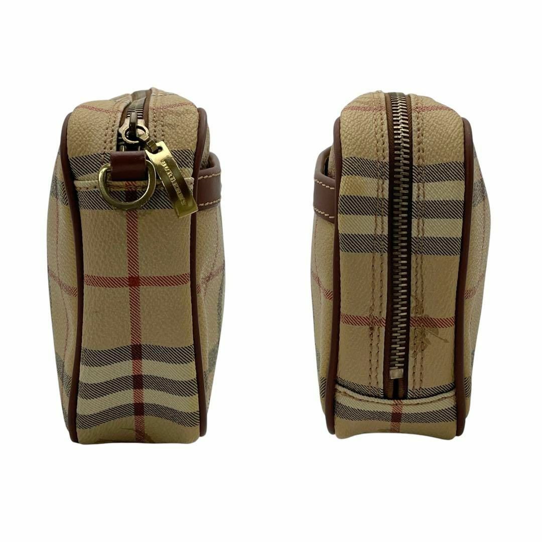 BURBERRY バーバリー ノバチェック クラッチバッグ ブラウン系の BURBERRY バーバリー ノバチェック クラッチバッグ ブラウン系の