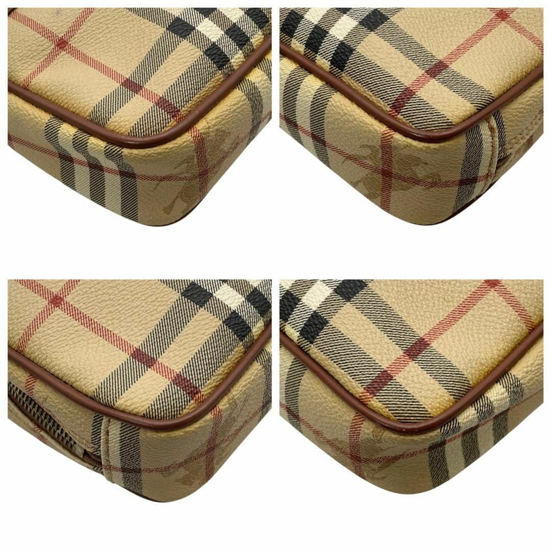 BURBERRY バーバリー ノバチェック クラッチバッグ ブラウン系の BURBERRY バーバリー ノバチェック クラッチバッグ ブラウン系の
