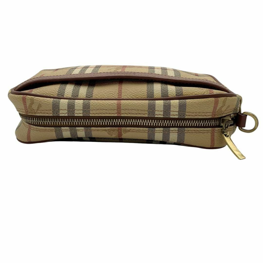 BURBERRY バーバリー ノバチェック クラッチバッグ ブラウン系の BURBERRY バーバリー ノバチェック クラッチバッグ ブラウン系の