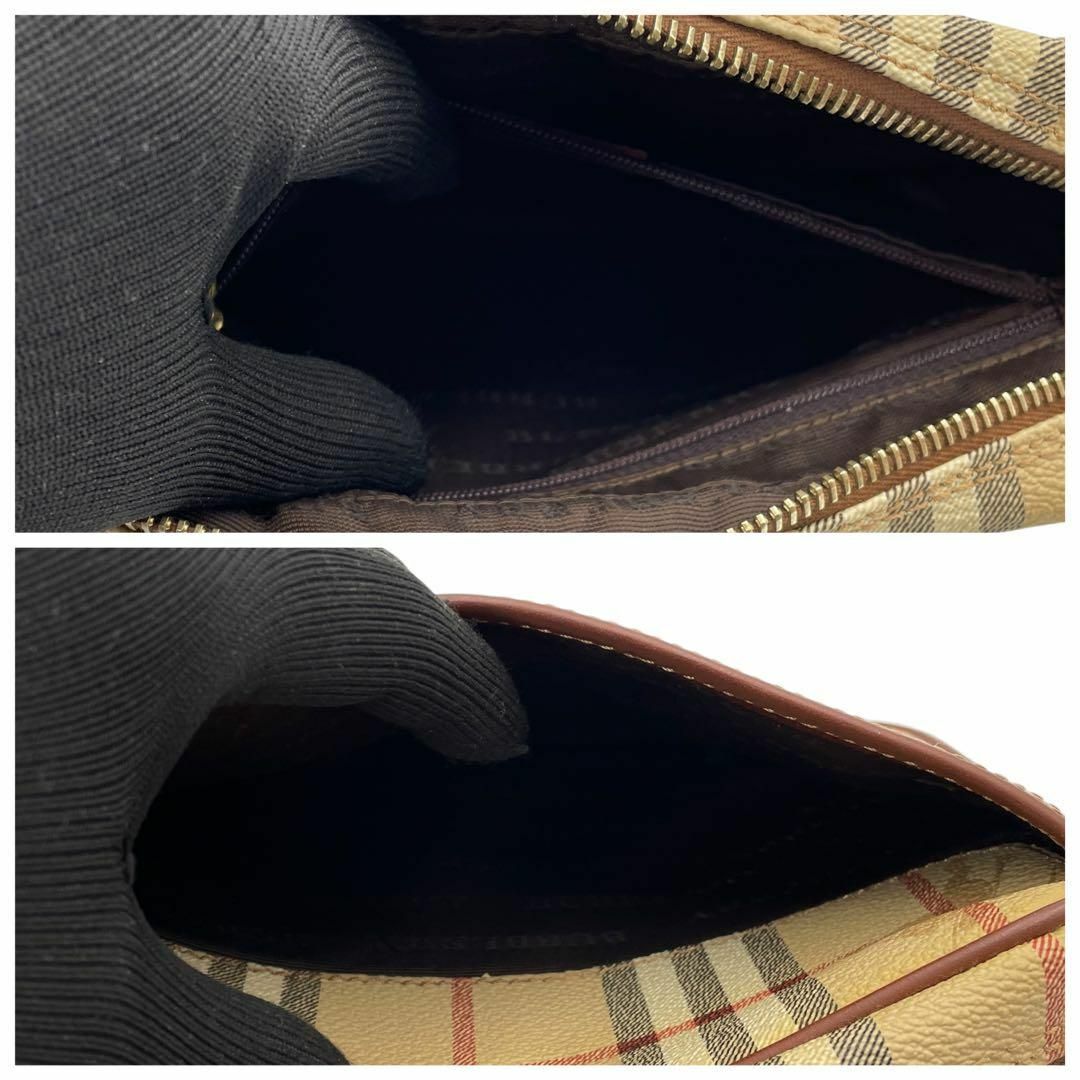 BURBERRY バーバリー ノバチェック クラッチバッグ ブラウン系の BURBERRY バーバリー ノバチェック クラッチバッグ ブラウン系の