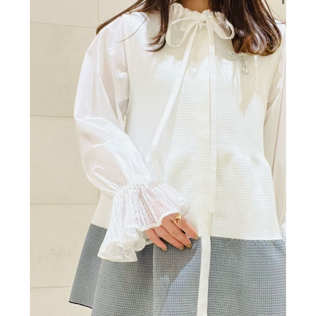 UNITED ARROWS - ユナイテッドアローズ レースプリーツ フリル UNITED ARROWS - ユナイテッドアローズ レースプリーツ フリル