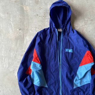 NIKE(ナイロンジャケット ・ ブルー・ネイビー/青色系)の NIKE(ナイロンジャケット ・ ブルー・ネイビー/青色系)の