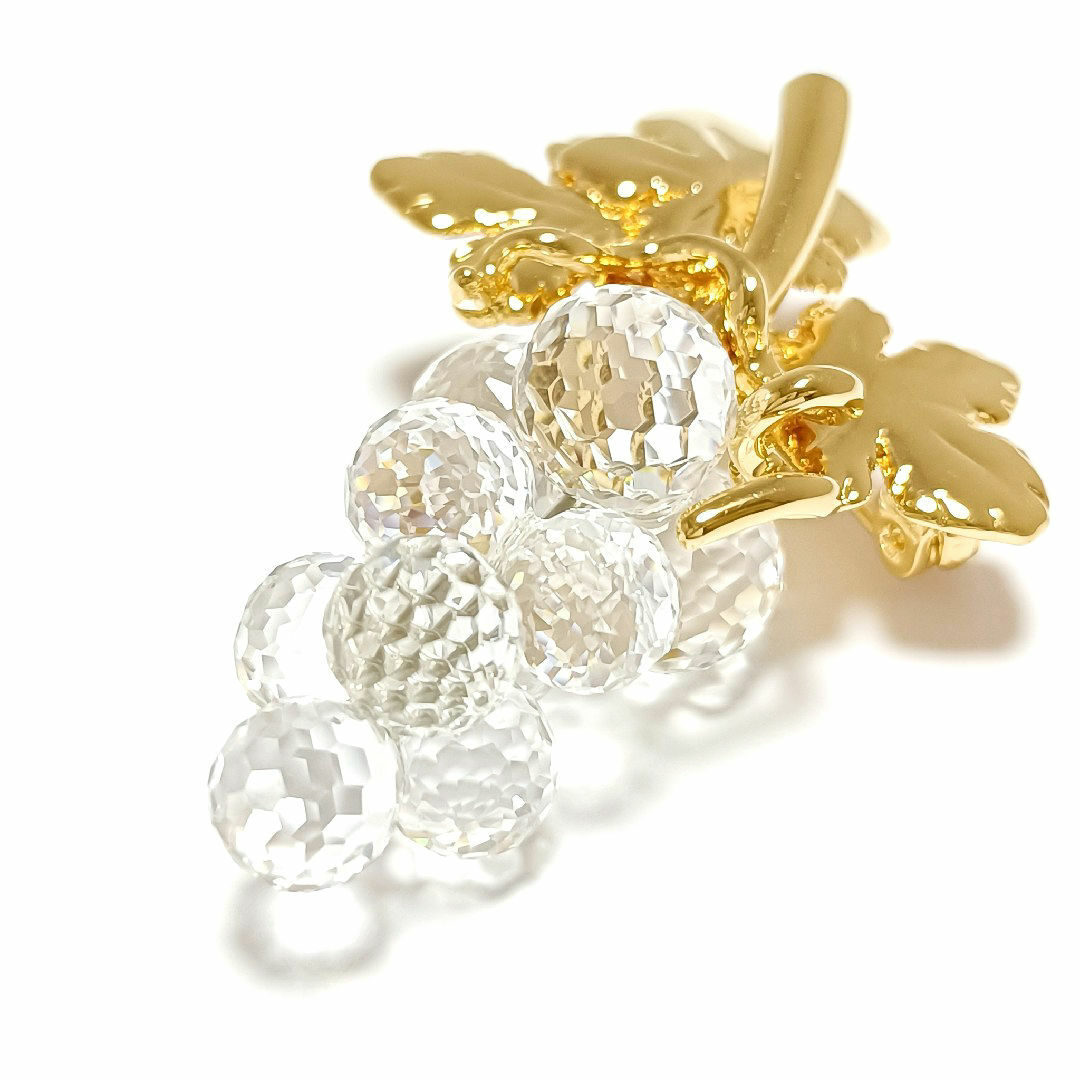 SWAROVSKI - スワロフスキー♥ブローチ ぶどう ブドウ 葡萄 SWAROVSKI - スワロフスキー♥ブローチ ぶどう ブドウ 葡萄