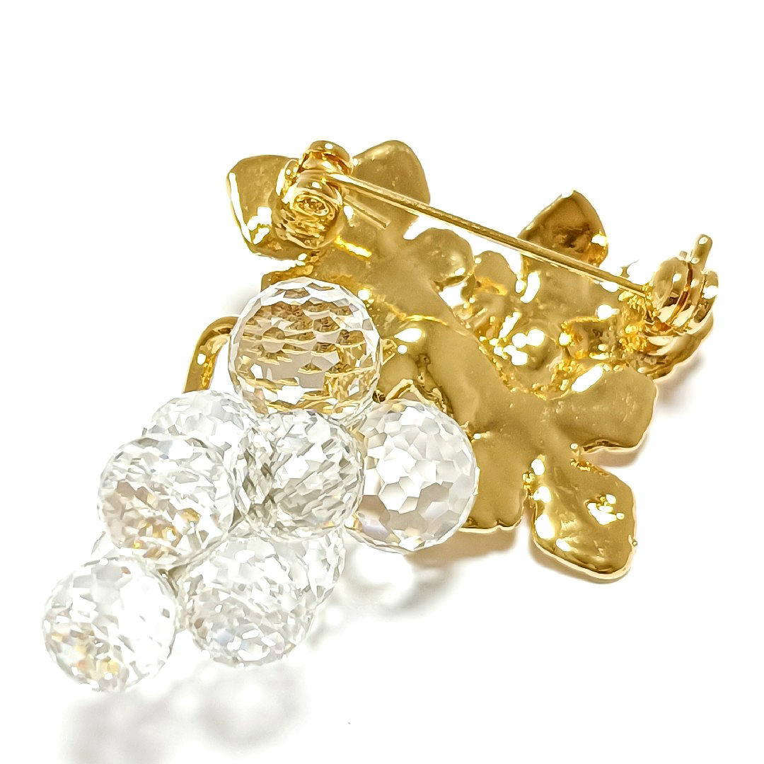SWAROVSKI - スワロフスキー♥ブローチ ぶどう ブドウ 葡萄 SWAROVSKI - スワロフスキー♥ブローチ ぶどう ブドウ 葡萄