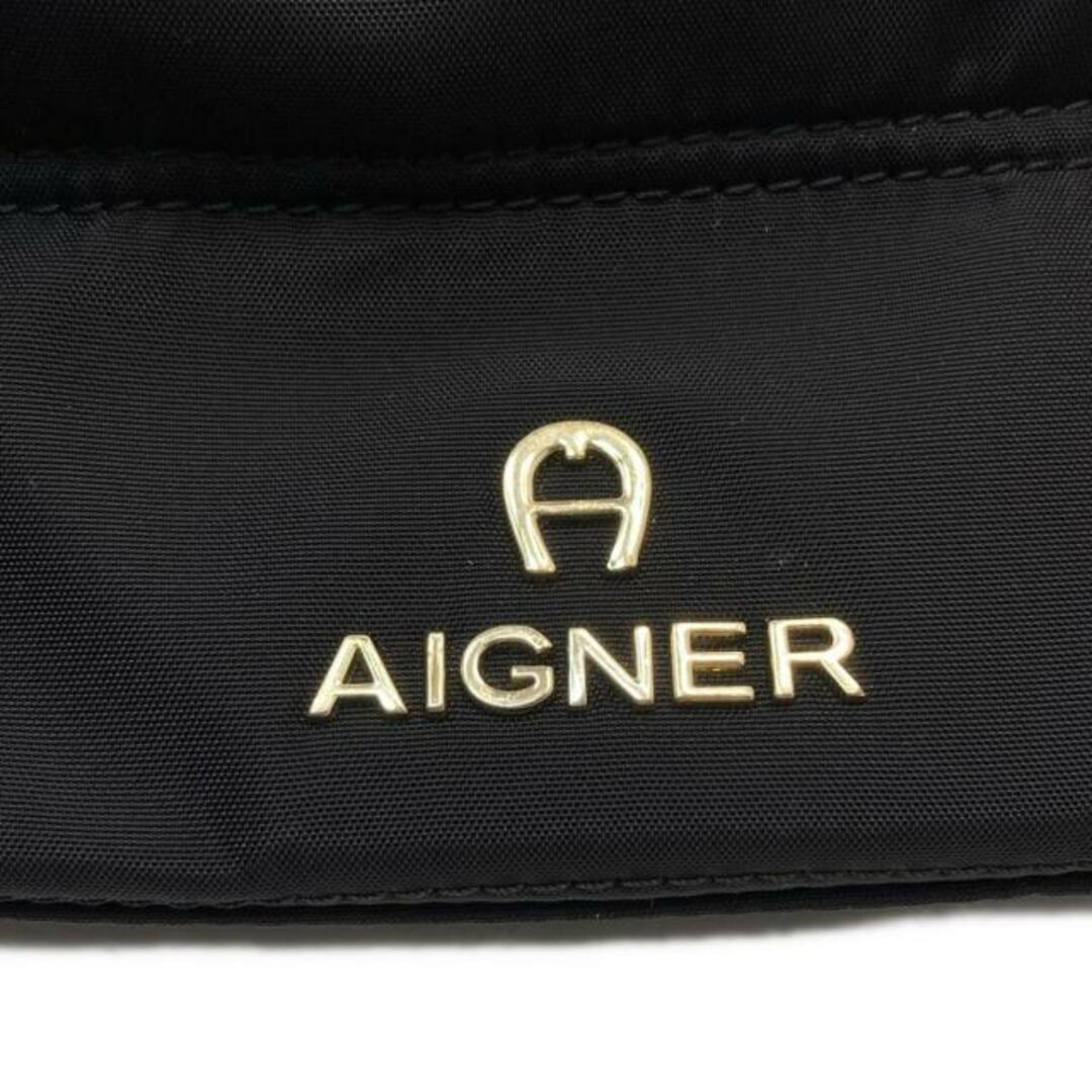 AIGNER - AIGNER(アイグナー) ハンドバッグ美品 - 黒 ミニバッグ AIGNER - AIGNER(アイグナー) ハンドバッグ美品 - 黒 ミニバッグ