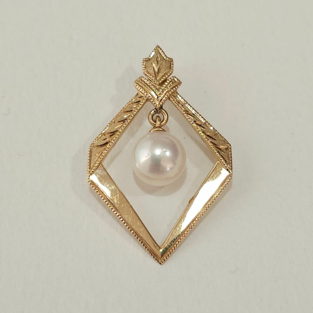 MIKIMOTO - 1328 ミキモトパールネックレストップK14YGイエロー MIKIMOTO - 1328 ミキモトパールネックレストップK14YGイエロー