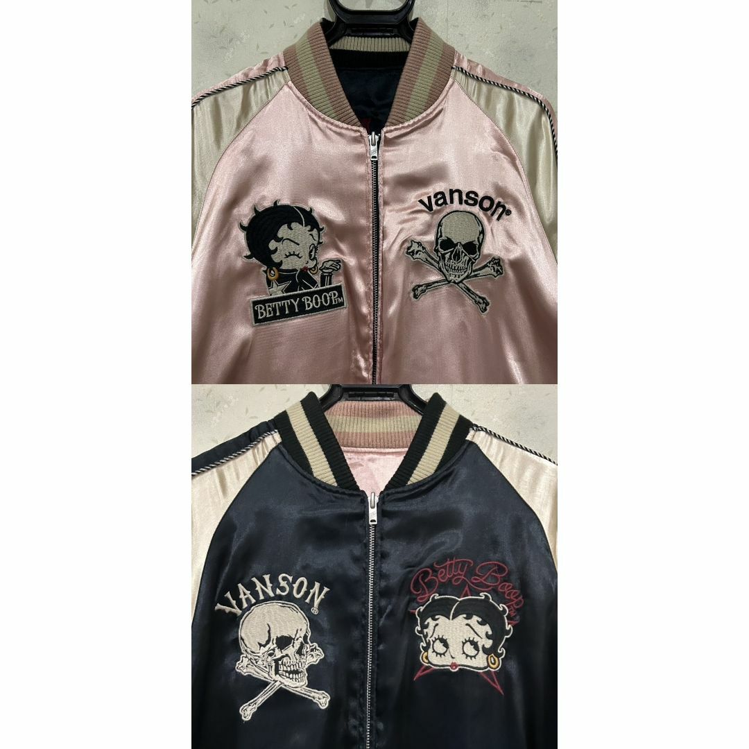 Betty Boop - *バンソン ×ベティちゃん 刺繍 リバーシブル Betty Boop - *バンソン ×ベティちゃん 刺繍 リバーシブル