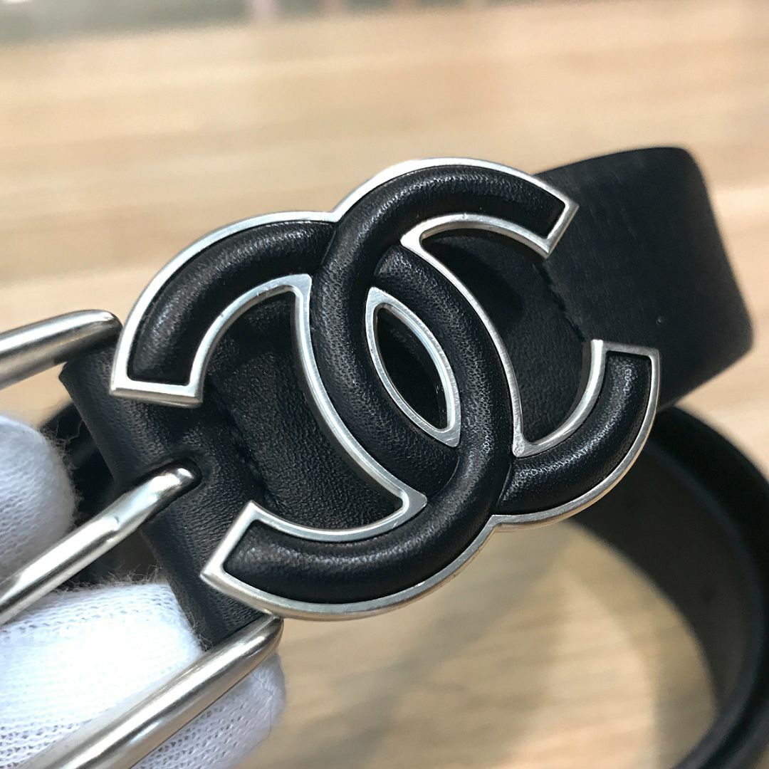 CHANEL - 超美品 シャネル ココマーク レディース ベルト レザー CHANEL - 超美品 シャネル ココマーク レディース ベルト レザー