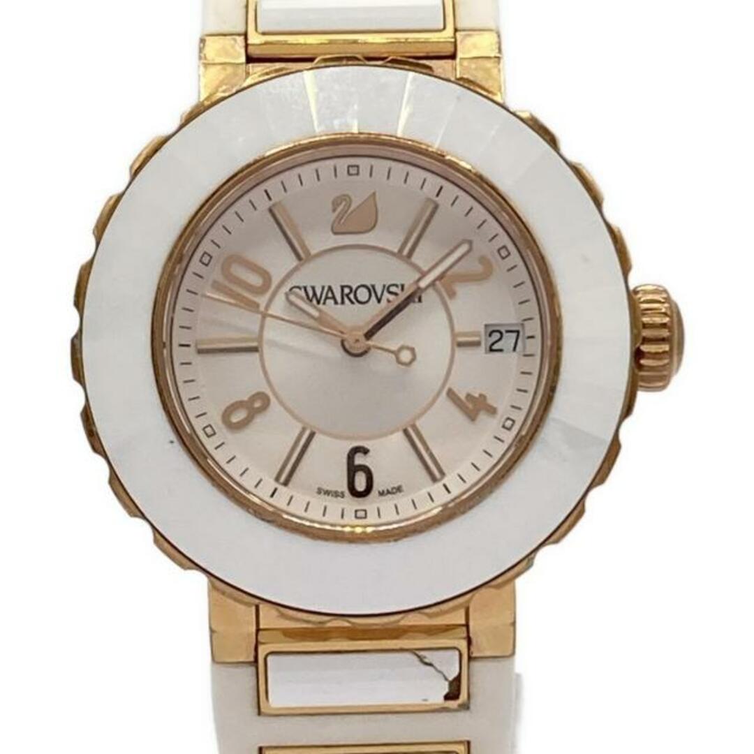 SWAROVSKI - SWAROVSKI(スワロフスキー) 腕時計 - レディース 白 SWAROVSKI - SWAROVSKI(スワロフスキー) 腕時計 - レディース 白