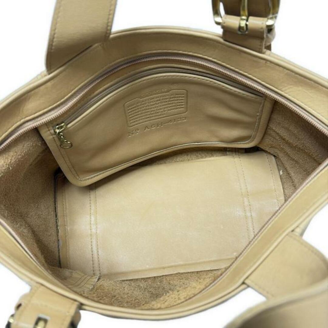 COACH - COACH(コーチ) ハンドバッグ - 4133 ベージュ レザーの COACH - COACH(コーチ) ハンドバッグ - 4133 ベージュ レザーの