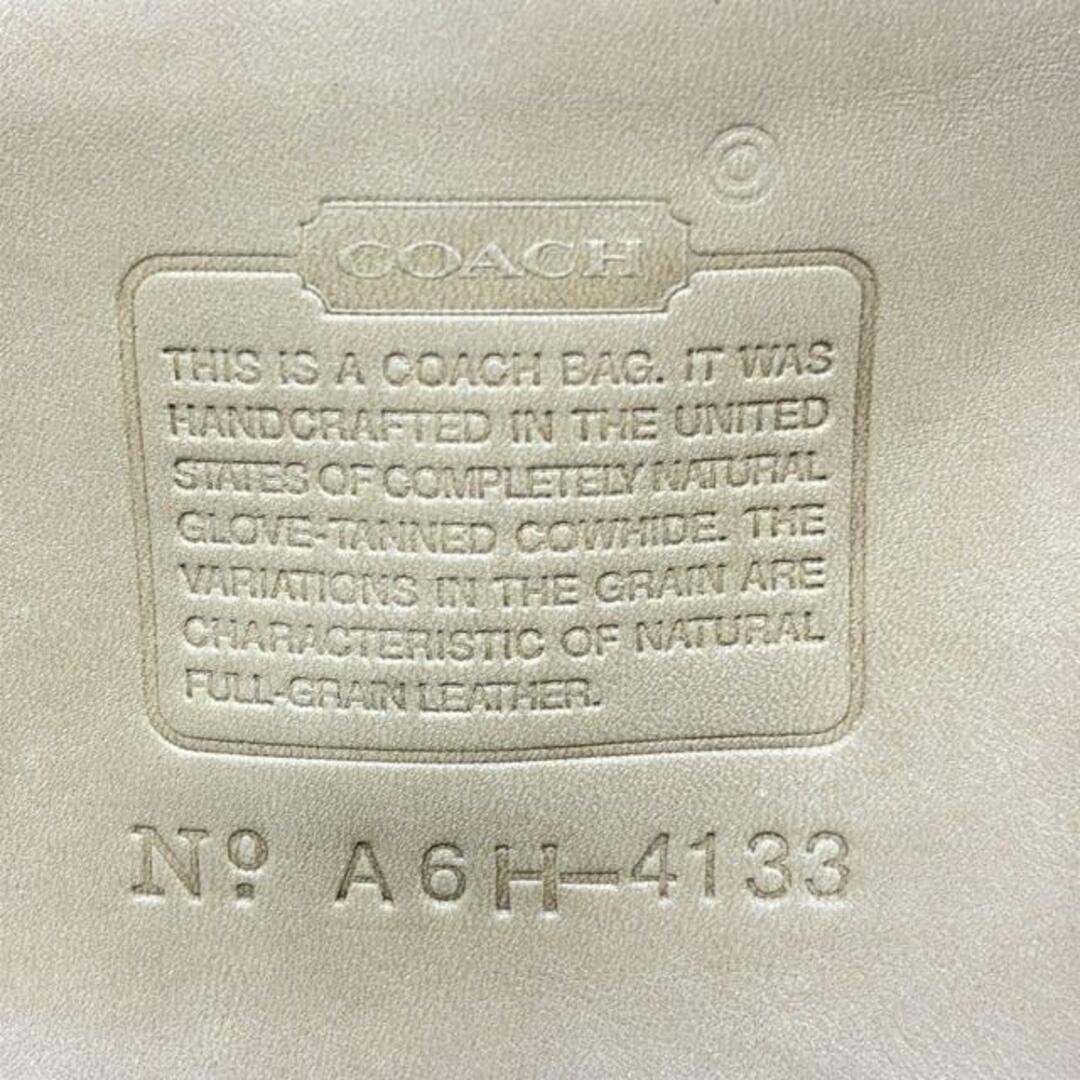COACH - COACH(コーチ) ハンドバッグ - 4133 ベージュ レザーの COACH - COACH(コーチ) ハンドバッグ - 4133 ベージュ レザーの
