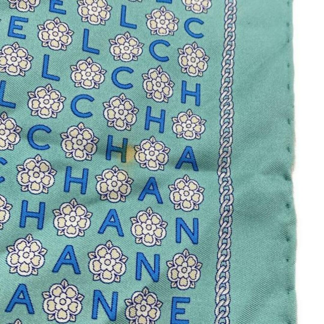 CHANEL - CHANEL(シャネル) スカーフ カメリア柄 ライトブルー CHANEL - CHANEL(シャネル) スカーフ カメリア柄 ライトブルー