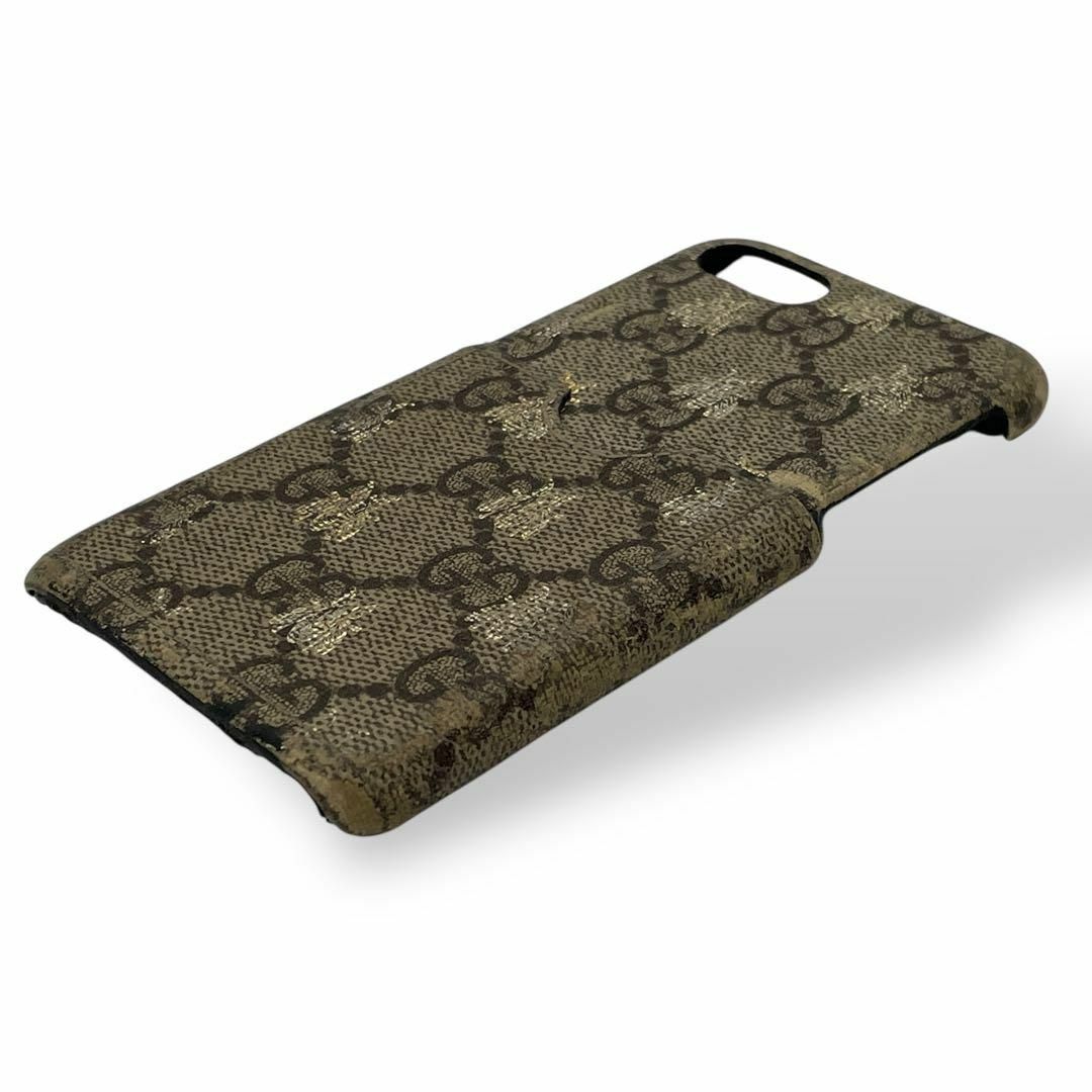 GUCCI - GUCCI スマホケース iphone7 ipheoneSE GGスプリームの GUCCI - GUCCI スマホケース iphone7 ipheoneSE GGスプリームの