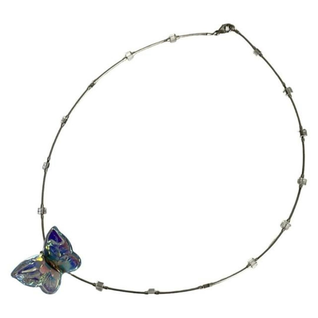 Baccarat - Baccarat(バカラ) ネックレス美品 - シルバー×ブルー Baccarat - Baccarat(バカラ) ネックレス美品 - シルバー×ブルー