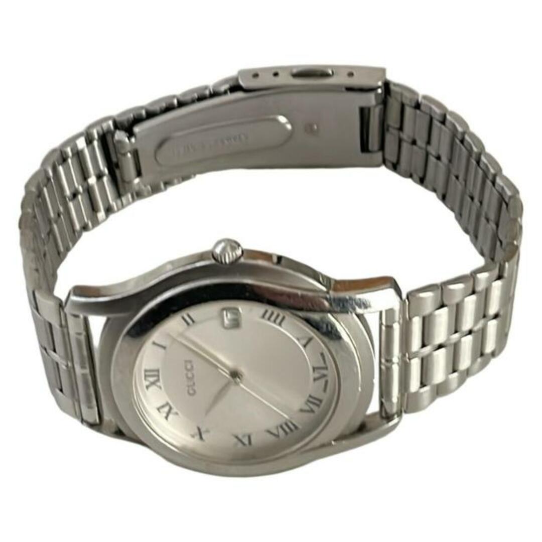 GUCCI - GUCCI(グッチ) 腕時計 - 5500M メンズ シルバーの通販 GUCCI - GUCCI(グッチ) 腕時計 - 5500M メンズ シルバーの通販