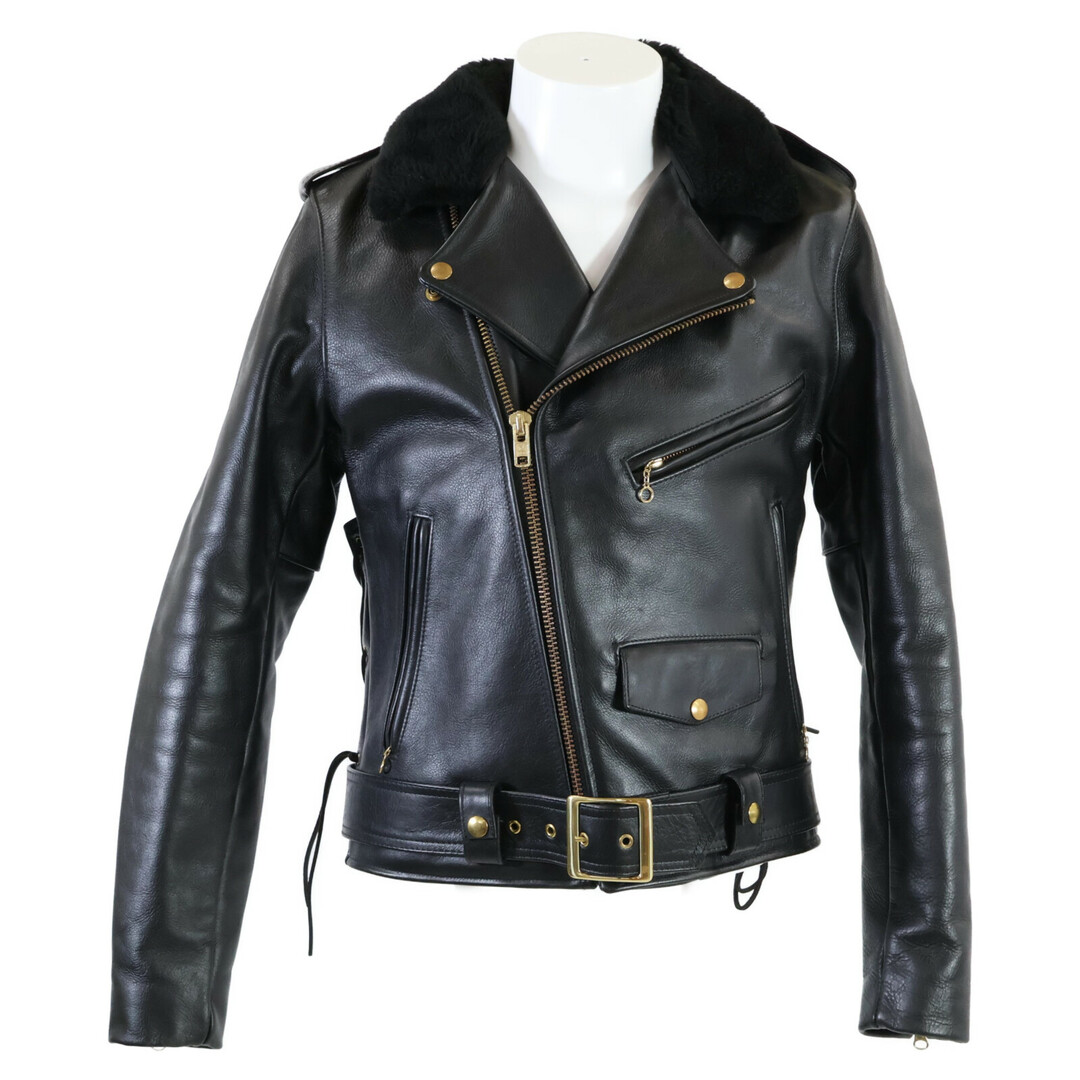 VANSON - バンソン 【美品】襟ボア サイドレースアップ レザー VANSON - バンソン 【美品】襟ボア サイドレースアップ レザー