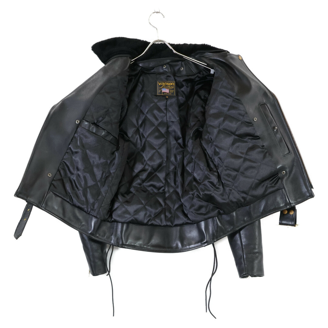 VANSON - バンソン 【美品】襟ボア サイドレースアップ レザー VANSON - バンソン 【美品】襟ボア サイドレースアップ レザー