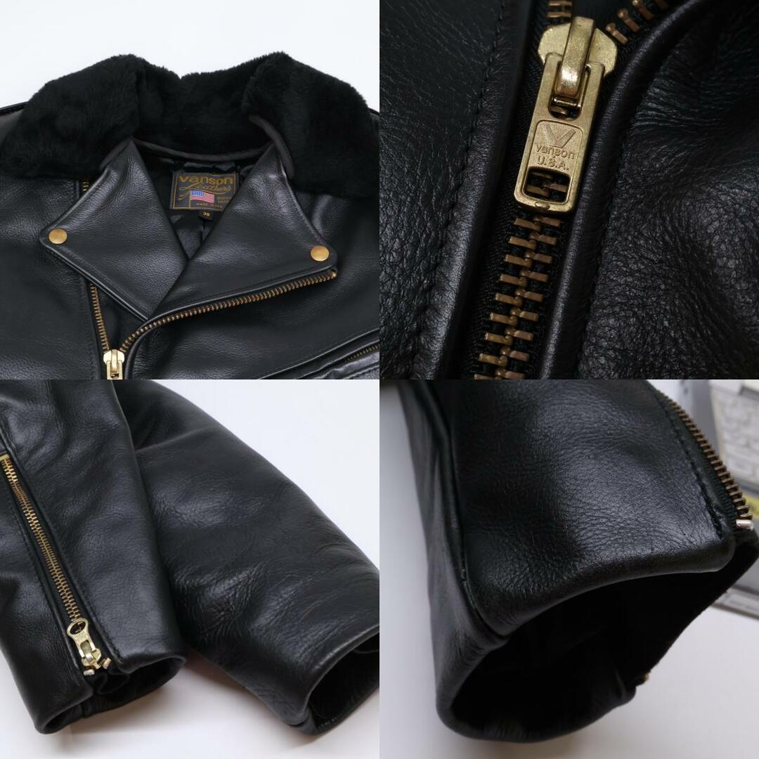 VANSON - バンソン 【美品】襟ボア サイドレースアップ レザー VANSON - バンソン 【美品】襟ボア サイドレースアップ レザー