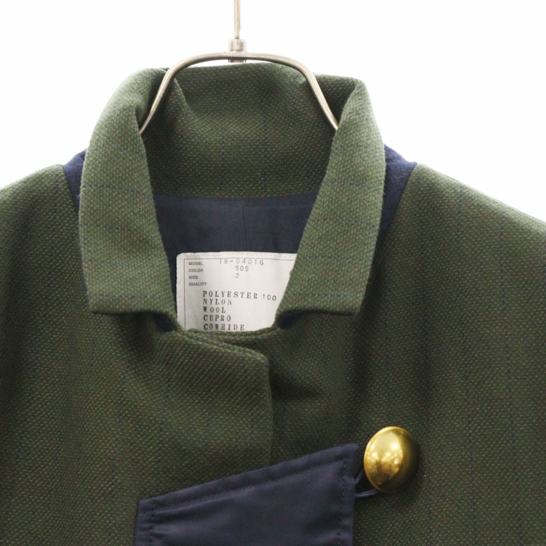sacai - Sacai サカイ 18AW コントラスト パネル モッズコート sacai - Sacai サカイ 18AW コントラスト パネル モッズコート