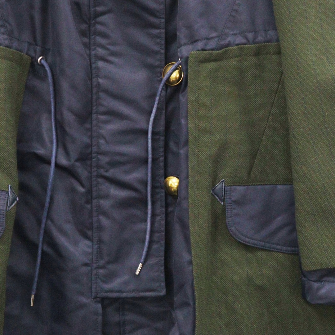 sacai - Sacai サカイ 18AW コントラスト パネル モッズコート sacai - Sacai サカイ 18AW コントラスト パネル モッズコート