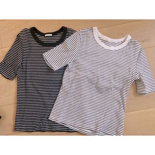GUボーダートップス2枚セット