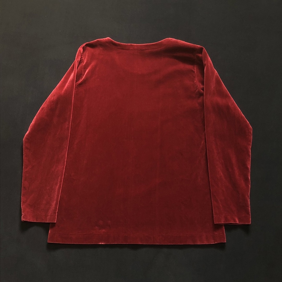 ISSEY MIYAKE - 80s Hai sporting gear 赤 ベロア 長袖 ISSEY MIYAKE - 80s Hai sporting gear 赤 ベロア 長袖