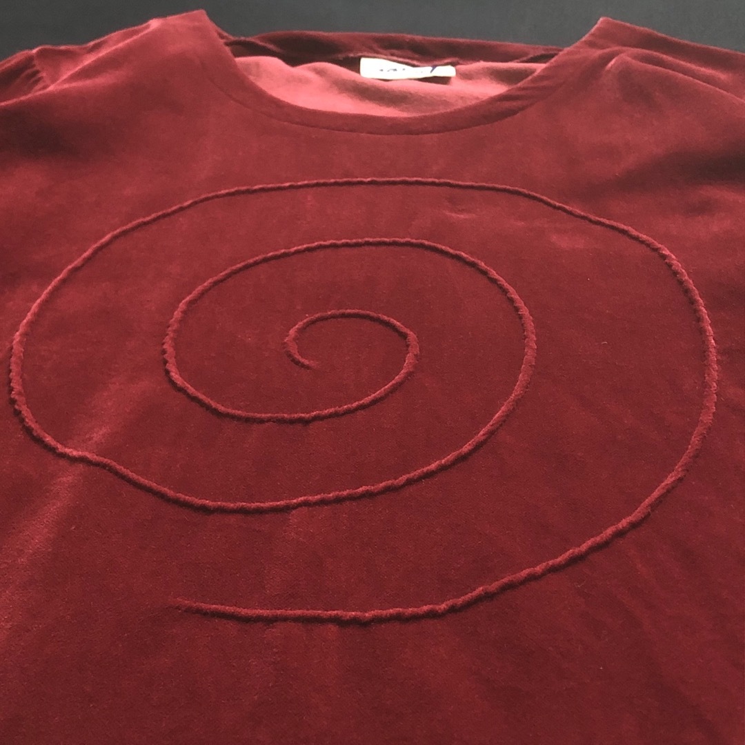 ISSEY MIYAKE - 80s Hai sporting gear 赤 ベロア 長袖 ISSEY MIYAKE - 80s Hai sporting gear 赤 ベロア 長袖