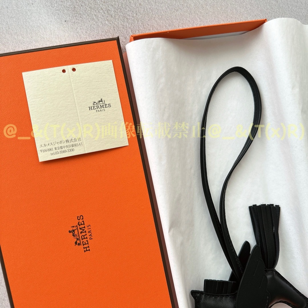 HERMES - 新品未使用品 ソーブラック エルメス ロデオチャーム HERMES - 新品未使用品 ソーブラック エルメス ロデオチャーム