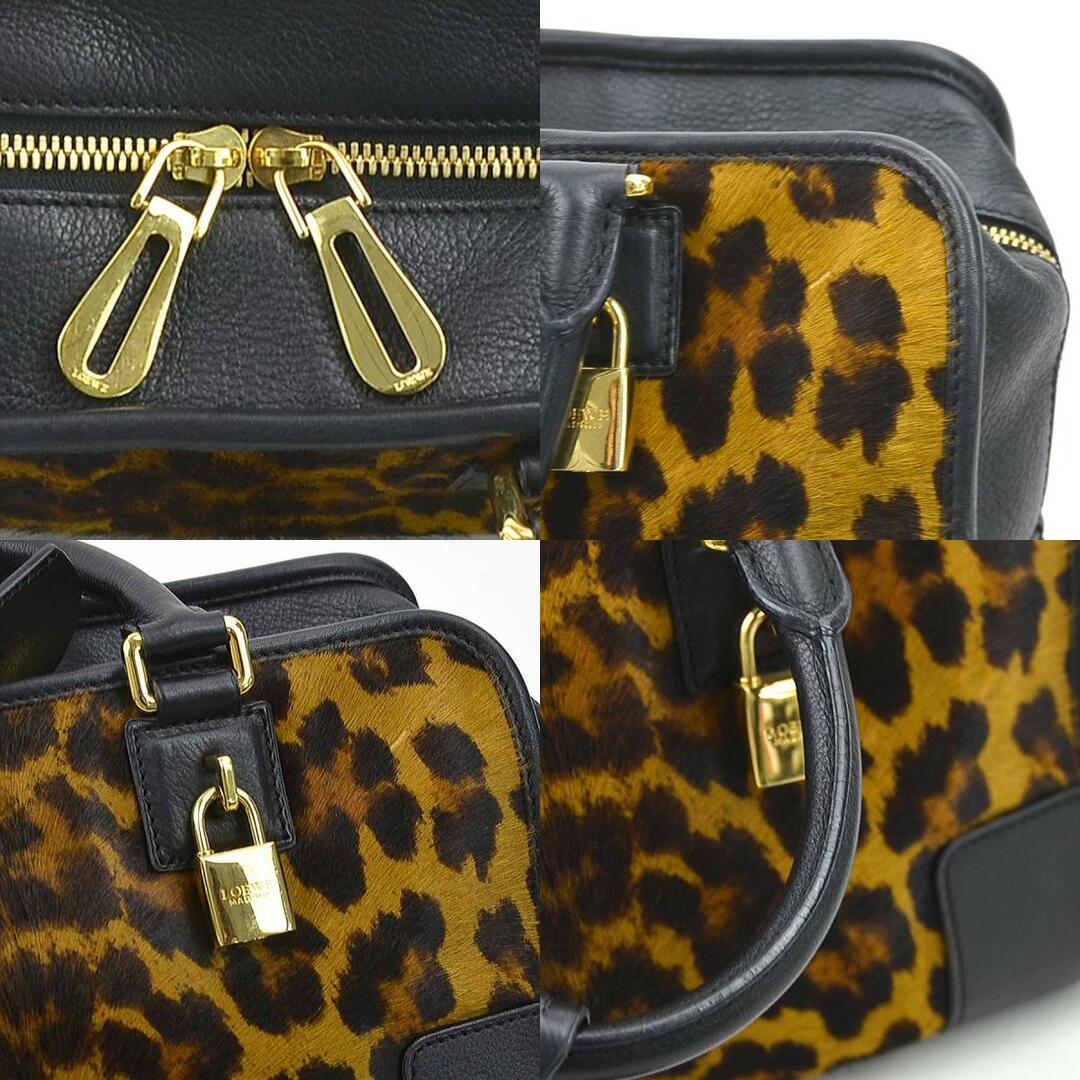 LOEWE - ロエベ LOEWE ハンドバッグ レオパード アマソナ ハラコ LOEWE - ロエベ LOEWE ハンドバッグ レオパード アマソナ ハラコ