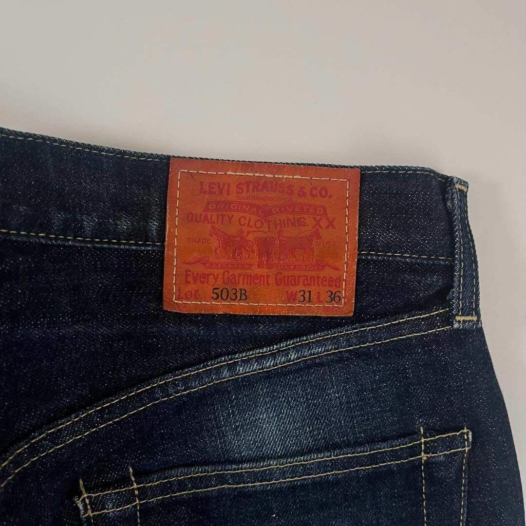 Levi's - 濃紺 リーバイス 503Bxx デニム 赤耳 日本製 復刻 w31 Levi's - 濃紺 リーバイス 503Bxx デニム 赤耳 日本製 復刻 w31