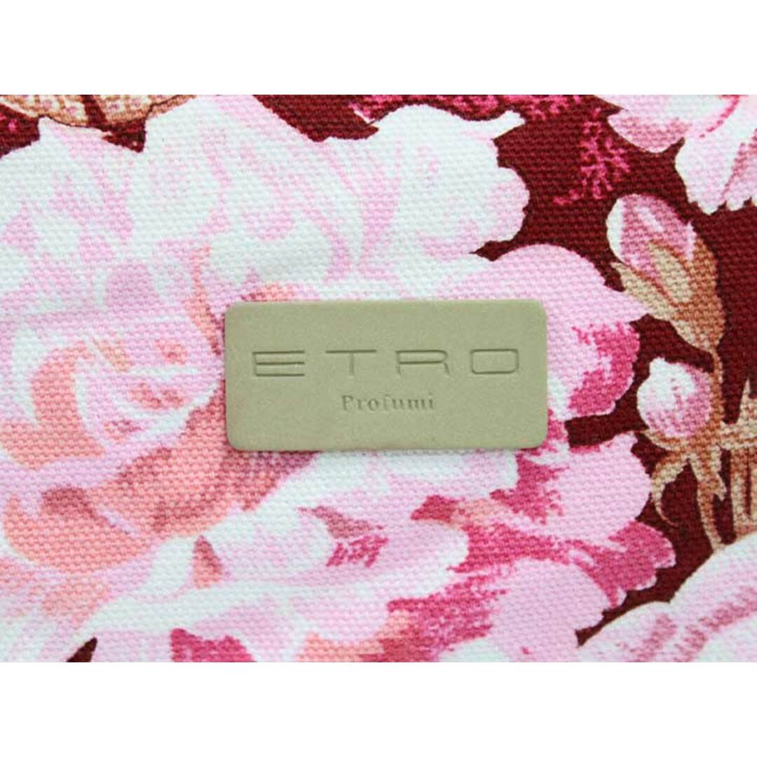 ETRO - エトロ 花柄ハンドバッグ ピンク系 レディース【中古 ETRO - エトロ 花柄ハンドバッグ ピンク系 レディース【中古