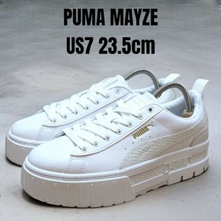 PUMA - 美品 PUMA MAYRA プーマ マイラ 23cm ブラック 厚底 PUMA - 美品 PUMA MAYRA プーマ マイラ 23cm ブラック 厚底
