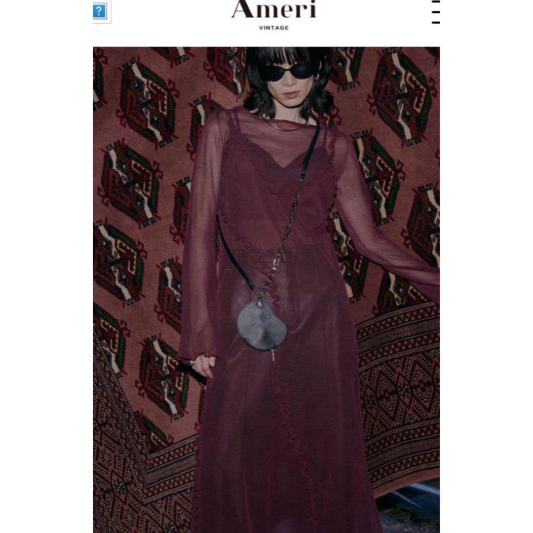Ameri VINTAGE - AMERI 2PIECE SHEER LONG KNIT TOPの通販 by Ameri VINTAGE - AMERI 2PIECE SHEER LONG KNIT TOPの通販 by