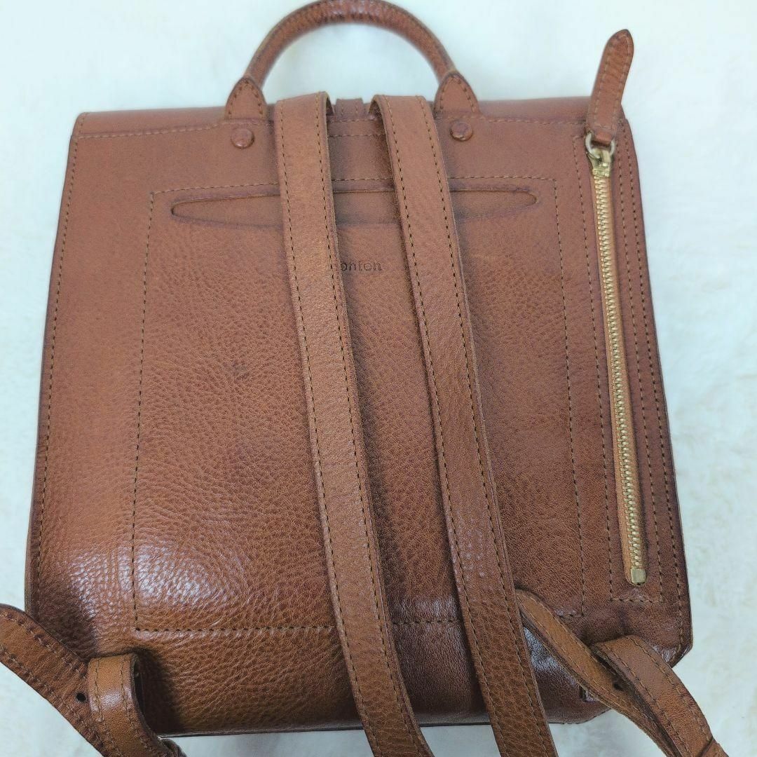 genten - 美品✨genten リュック トスカ 封筒型 レザー ブラウン genten - 美品✨genten リュック トスカ 封筒型 レザー ブラウン