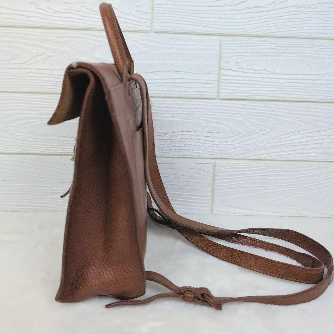 genten - 美品✨genten リュック トスカ 封筒型 レザー ブラウン genten - 美品✨genten リュック トスカ 封筒型 レザー ブラウン