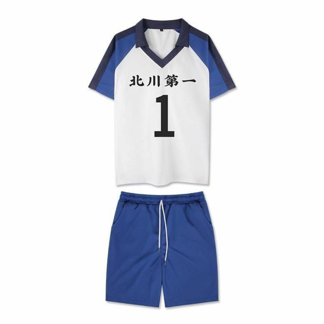 バレーボール ユニフォーム 上下セット 番号1番 Tシャツ+パンツ バレーボール ユニフォーム 上下セット 番号1番 Tシャツ+パンツ