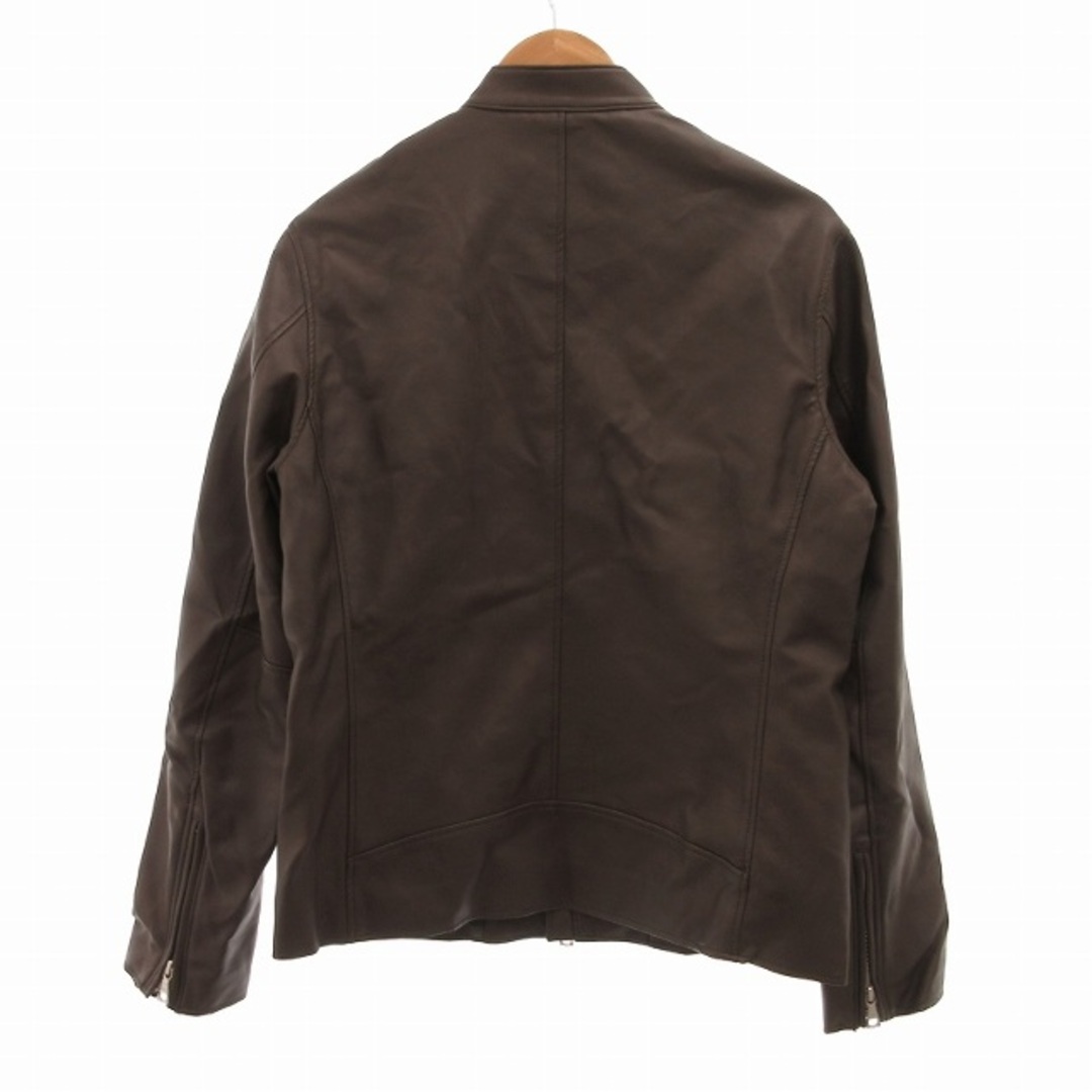 BEAMS HEART ライダースジャケット シングル フェイクレザー Lの BEAMS HEART ライダースジャケット シングル フェイクレザー Lの
