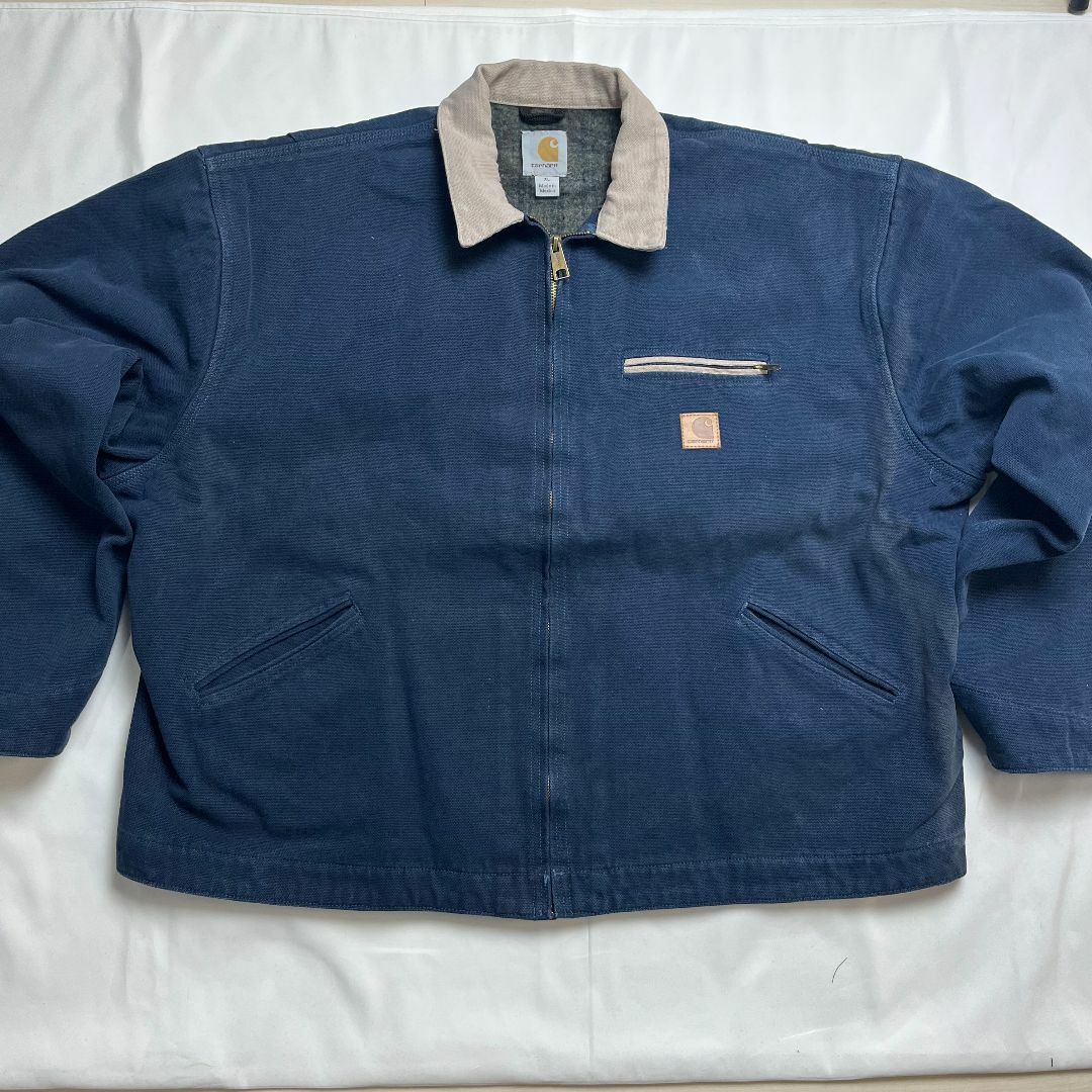カーハート　carhartt デトロイトジャケット　古着　ヴィンテージ ブルー