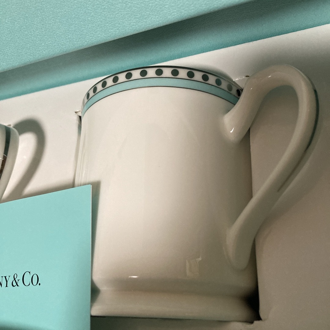Tiffany & Co. - ティファニー プラチナブルーバンド マグカップ Tiffany & Co. - ティファニー プラチナブルーバンド マグカップ