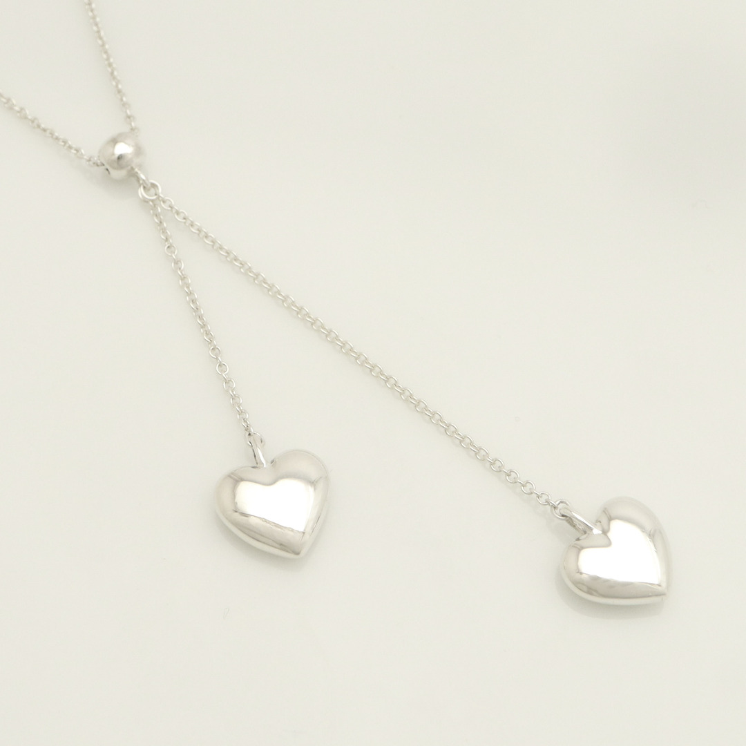 Tiffany & Co. - 【美品】TIFFANY&Co. ダブル ドロップ ハート Tiffany & Co. - 【美品】TIFFANY&Co. ダブル ドロップ ハート