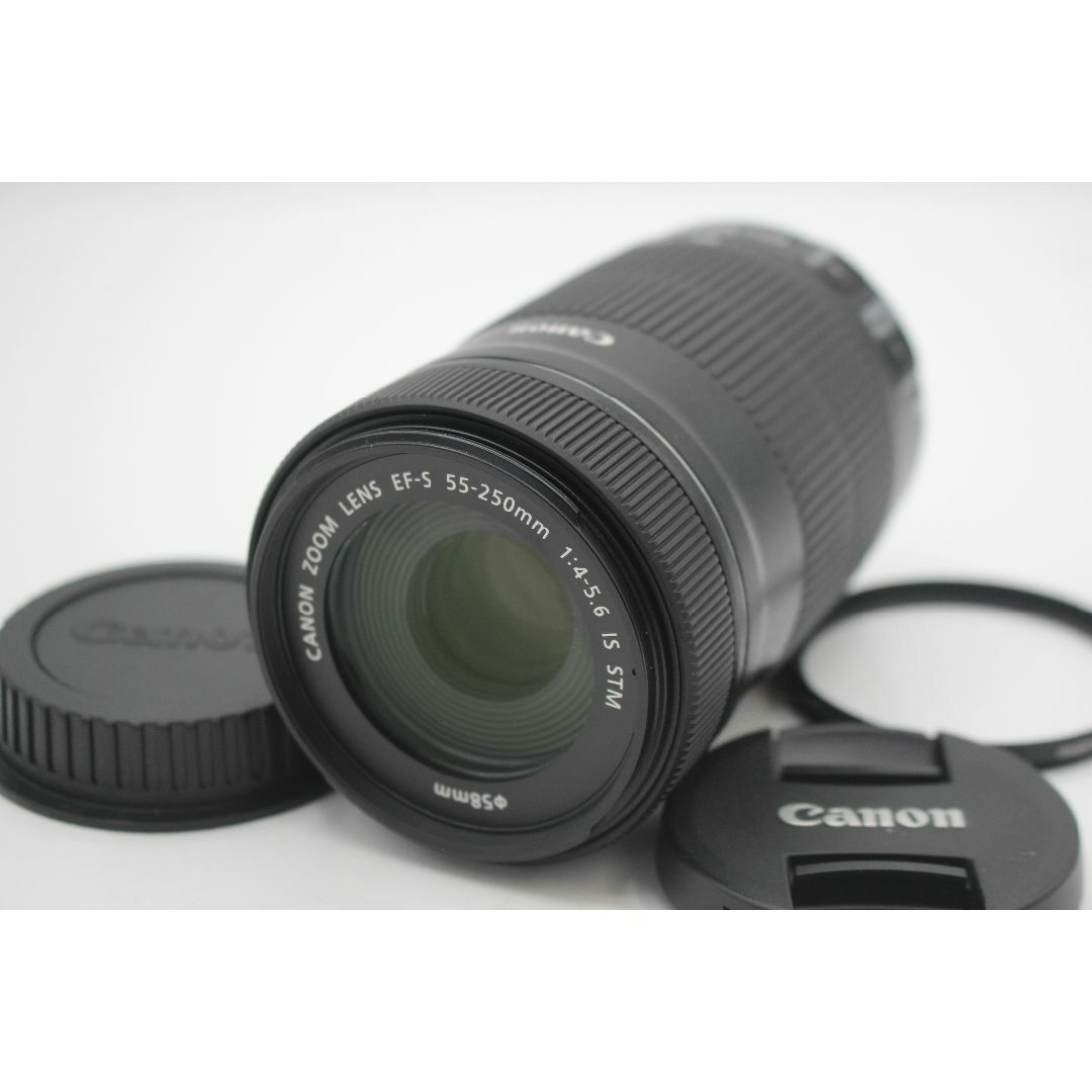 極上品◆Canon EF-S 55-250mm F4-5.6 IS STM◆48